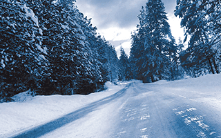 Snow and ice: spiked tires!